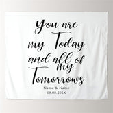 Lofaris Personalized Letter Writing Wedding Backdrop for Party